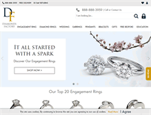 Tablet Screenshot of diamondsfactory.com