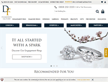 Tablet Screenshot of diamondsfactory.co.uk